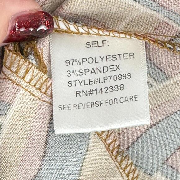 Forever 21 Romper Women Size S Multicolor Short Sleeve Geometric Tie Waist - Picture 10 of 15